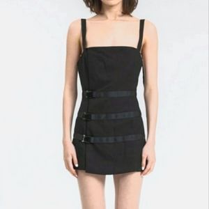 Danielle Guizio Mini Wrap Buckle Dress